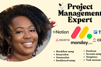 setup workflow, project management trello clickup notion monday com asana