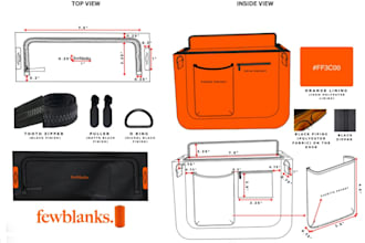 design fashion handbag, backpack, duffle bag tote bag, luggage and make techpack