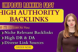 do SEO backlinks da 90 plus with full report delivery