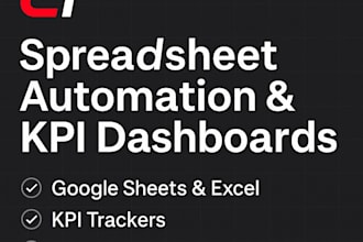 create automated google sheets with KPI tracking dashboards