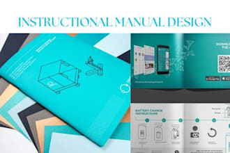design instruction manual, user guide, step by step guide