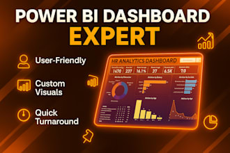 design custom power bi dashboards and data visualizations