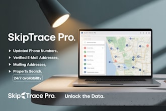 do lead data cleaning, email scraping, skip tracing for real estate