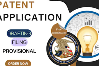 draft and file non provisional and provisional patent as legal counsel