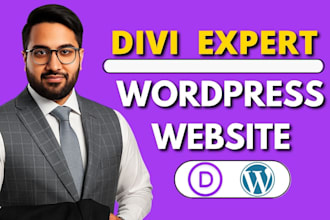 create wordpress website using divi, divi website expert