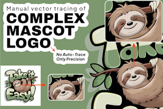do manual vector tracing with precise alignment