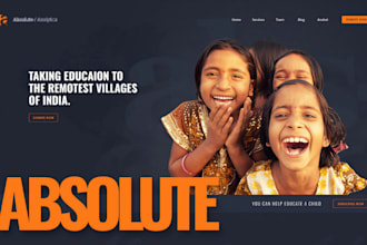 design ngo website, nonprofit, charity, donation website with wordpress