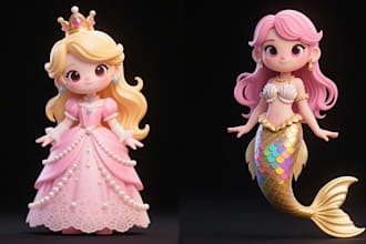 use blender or zbrush to create cartoon models for 3d printing