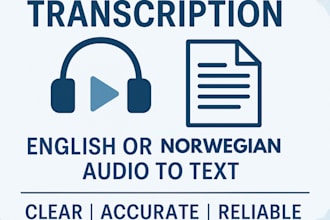 transcribe english or lithuanian audio or video to text accurately