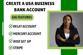 create USA bank account for llc, ecommerce, wise mercury stripe bank account