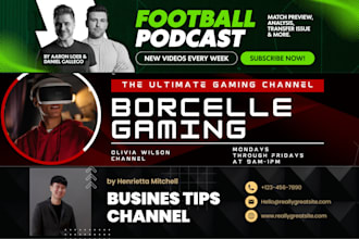 design professional youtube, facebook, linkedin, shopify and web banner for you