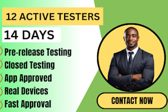 test your app for google close testing with real 12 testers