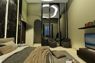 realistic 3d interior rendering and visualization using sketchup, vray, enscape