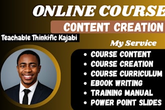 create online course content curriculum ebook writing video course workbook
