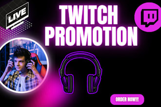do twitch channel promotion, embed your twitch  channel to bring in live viewers