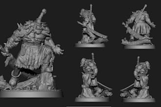 design a custom 3d printable miniature stl for tabletop rpg, dnd, and wargaming