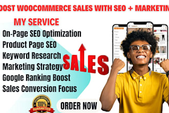 do woocommerce website SEO ecommerce marketing to boost website sales