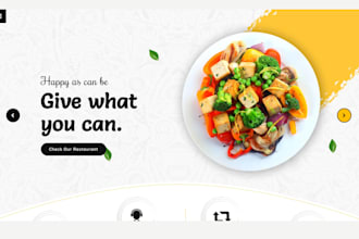 meal prep store food delivery shopify store catering website restaurant website