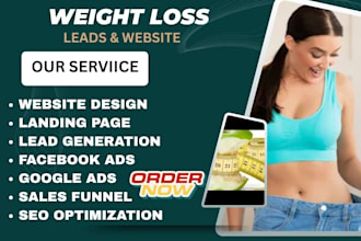 generate weight loss leads, weight landing page, weight loss social media ads