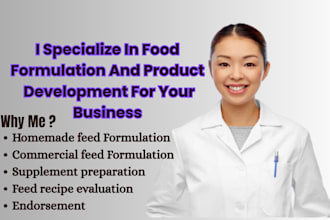 specialize in food formulation and product development for your business