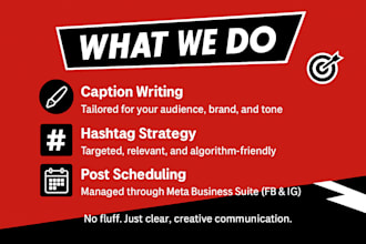 write 3 engaging captions and scheduled posts for your businesses