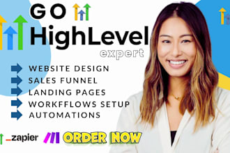 setup gohighlevel sales funnel landing page go high level website ghl expert