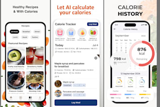 build ai calories and nutrition tracker app, ai diet app, with gamification