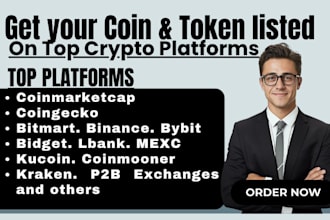 do token listing, coin listing, ico listing on coinmarketcap, crypto exchanges