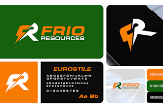 create a professional minimalist business logo and brand guidelines