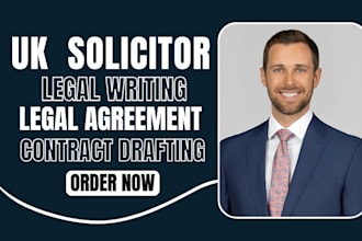 be your UK solicitor for contract review, legal agreement, contract drafting