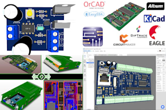 do high quality pcb design on kicad ic design, altium etc