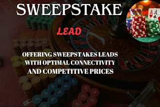 generate targeted sweepstake and gamblers leads with database