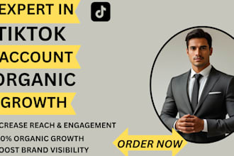 grow and promote your tiktok account, organic real followers, and tiktok ads