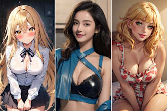 create anime style ai character, influencer sfw, nsfw art