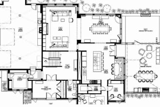 draw florida  architectural floor plan site plan, adu garage permit stamp mep
