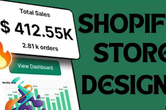 build shopify store design redesign dropshipping store shopify website design