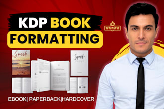 do book ebook formatting paperback formatting and fix book cover for amazon kdp