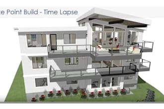 draw blueprints in chief architect, interior and exterior design and 2d plan