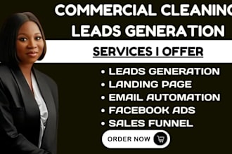 generate commercial cleaning leads, office cleaning leads, house cleaning leads