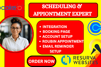 setup calendly, acuity, jane, bookeo, resurva, makeplans