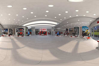 do 3d cgi  commercial  car showroom, bike showroom, retail store design