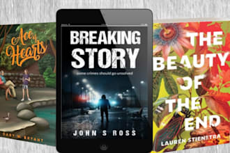design a professional book cover for print and ebook