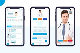do fitness gym app, ai health app hospital doctor appointment medical mobile app