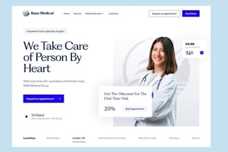 build webflow telehealth healthcare website telemedicine pharmacy website seo