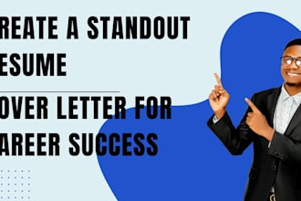 create a standout resume and cover letter for career success