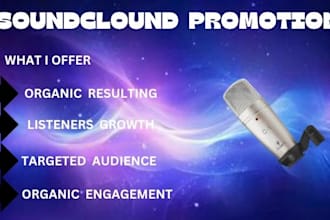 do organic soundcloud amazon spotify apple music social media promotion