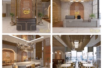 design restaurant, store and commercial space