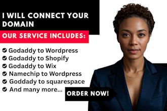 connect your domain to shopify, wix, squarespace, clickfunnel and webflow