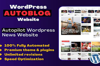 create autopilot wordpress news website, autoblog