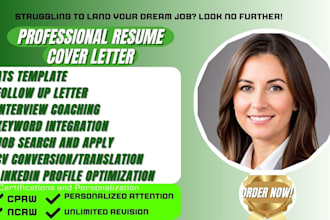 write ats optimized resume, cv that will attract recruiters